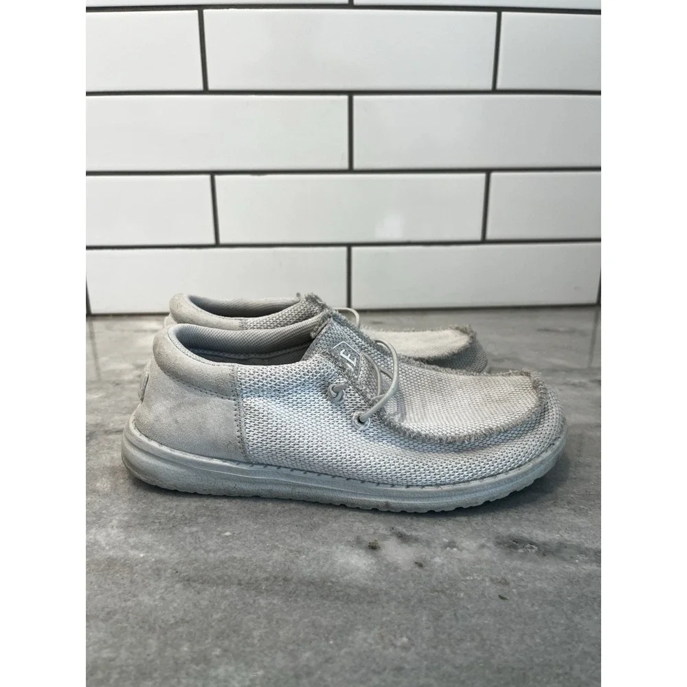 Hey‎ Dude Wally Youth Funk Mono YT4- Slip Ons, Light Gray